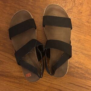 Black and Brown Sandals